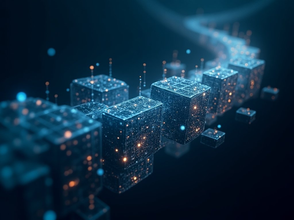 Surreal digital art depicting NFT concepts with abstract tokenized assets and ownership certificates in a dreamlike composition